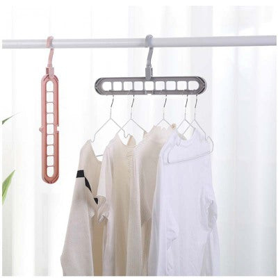 9-hole Space-Saving Clothes Hanger