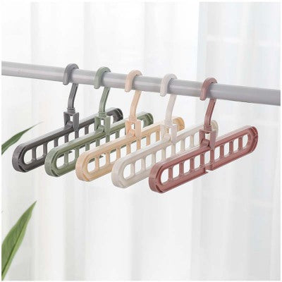 9-hole Space-Saving Clothes Hanger