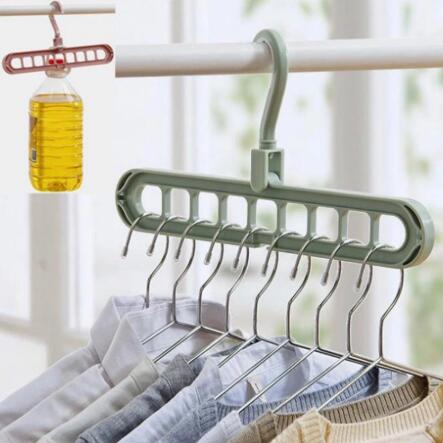 9-hole Space-Saving Clothes Hanger