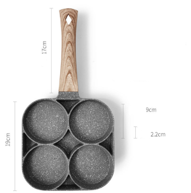 Non-stick 4-Way Egg Pan