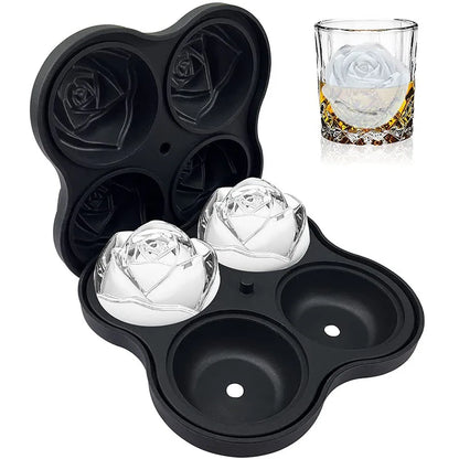 2.5 Inch Rose Ice Cube Trays