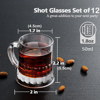 Beer Mug Shot Glasses (12 pcs)